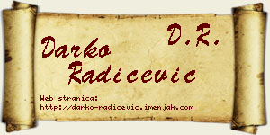 Darko Radičević vizit kartica
